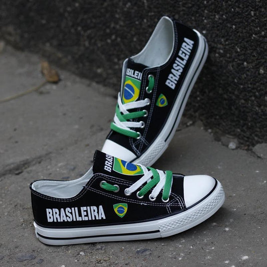 Brasileira Canvas Sneakers Shoes For Men Women Fans by Crocs