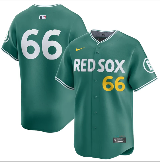 Brayan Bello Jersey #66 Red Sox Green 2025 City Connect Limited Stitched by My Store