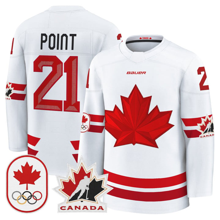 Brayden Point Jersey #21 Canada Olympic Premium Hockey 2026 Stitched by Hockey David