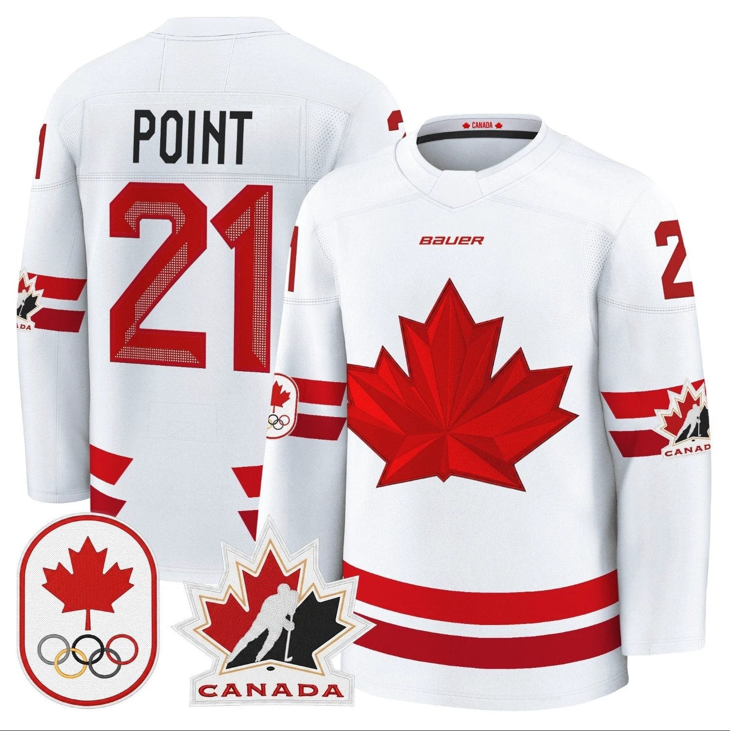 Brayden Point Jersey #21 Canada Olympic Premium Hockey Stitched by Hockey David