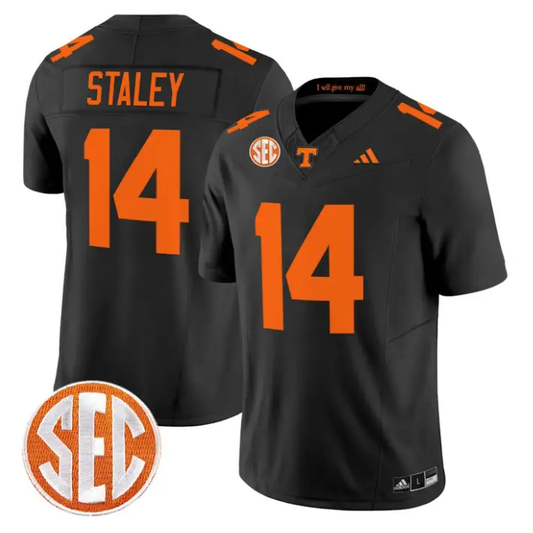 Braylon Staley Jersey #14 Tennessee Vols 2026 Vapor Limited Stitched by My Store NCAA Football Jerseys