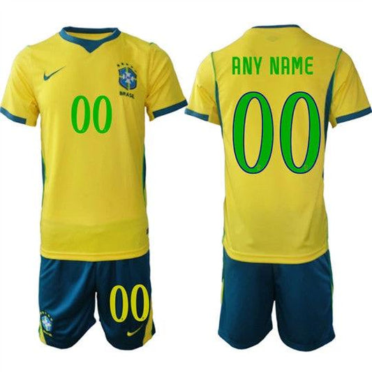 Brazil Custom Any Name And Number Jersey National Team x World Cup 2026 Home On Field Soccer by Soccer Jersey