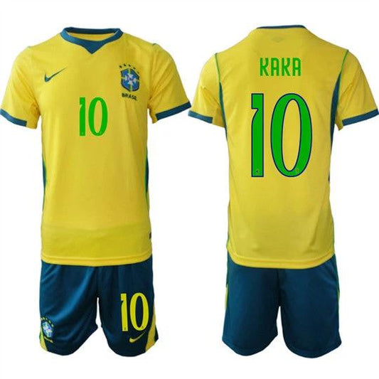 Brazil #10 KAKA Jersey National Team x World Cup 2026 Home On Field Soccer by Soccer Jersey