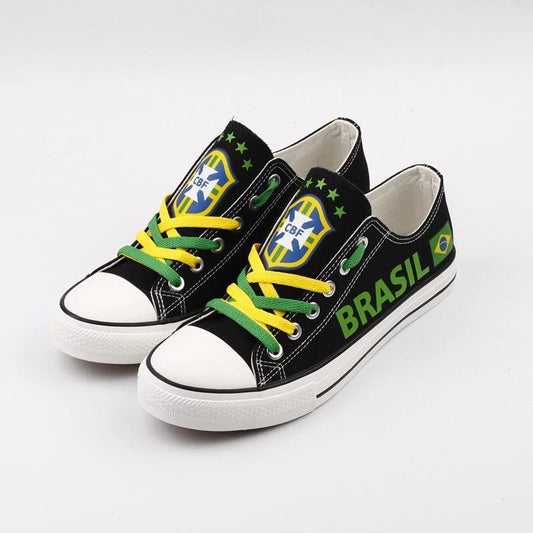 Brazil Low Top Canvas Sport Sneakers Shoes For Men Women Fans by Crocs