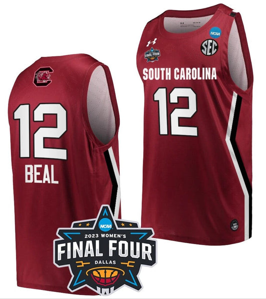 Brea Beal Jersey South Carolina Gamecocks College Basketball 2023 NCAA Final Four Garnet Garnet #12 by My store basketball
