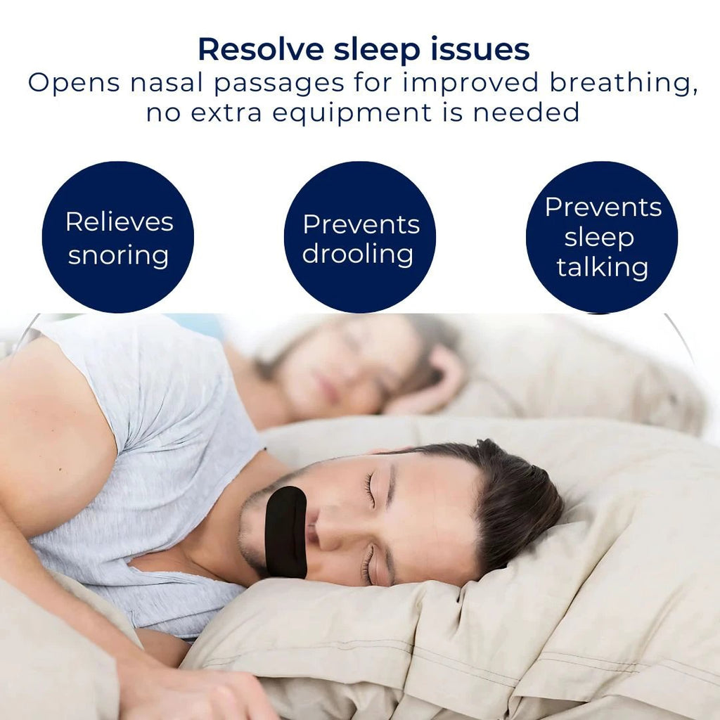 BreatheEase Mouth Tape for Sleep | Anti Snoring - Better Sleep - Better Nasal Breathing - Improve Sleep Quality - Sleep Apnoea Bowlift by Bowlift