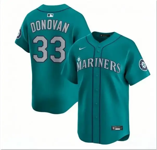 Brendan Donovan Jersey #33 Mariners Vapor Premier Limited All Stitched by My Store