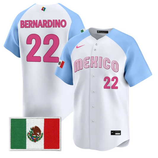 Brennan Bernardino Jersey #22 Mexico World Baseball Classic 2026 Stitched by My Store