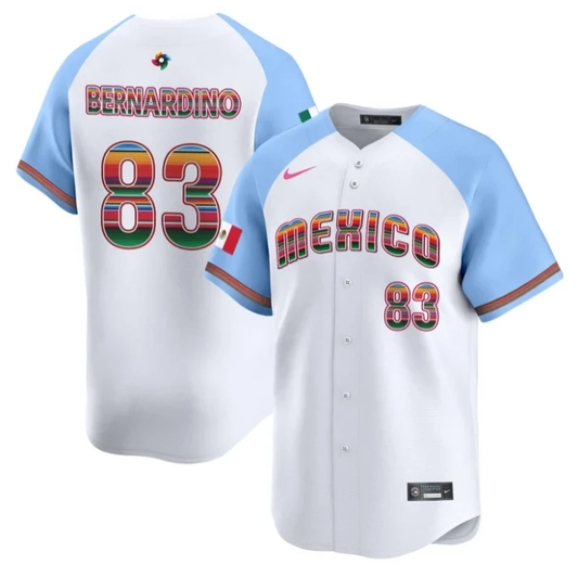 Brennan Bernardino Jersey #83 Mexico 2026 World Baseball Serape Edition Stitched by My Store