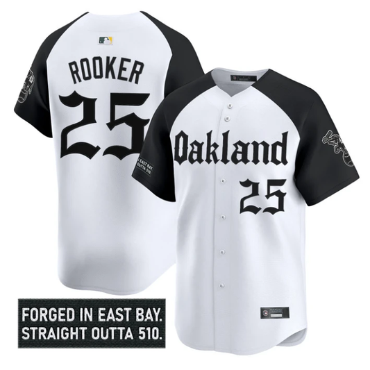 Brent Rooker Jersey #25 Oakland Athletics Gothic East Bay Edition Stitched by My Store