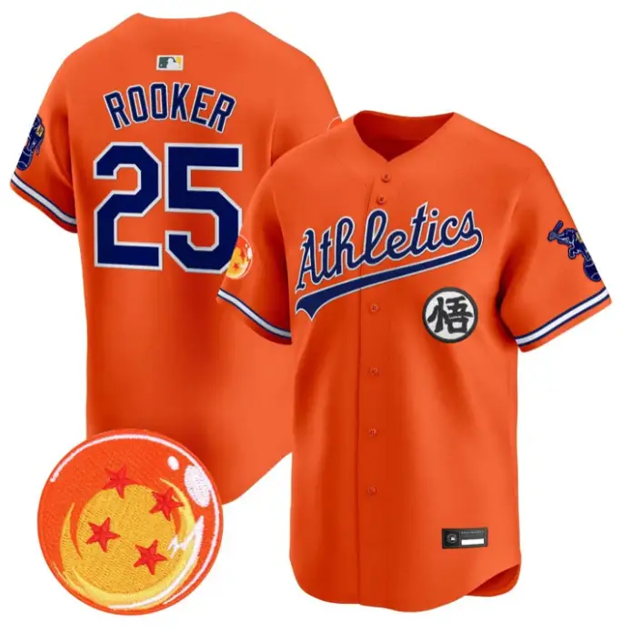Brent Rooker Jersey #25 Athletics Jersey Dragon Ball Premier Stitched by My Store