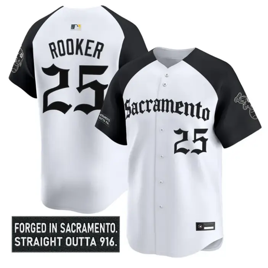 Brent Rooker Jersey #25 Athletics Sacramento Gothic Edition Stitched by My Store