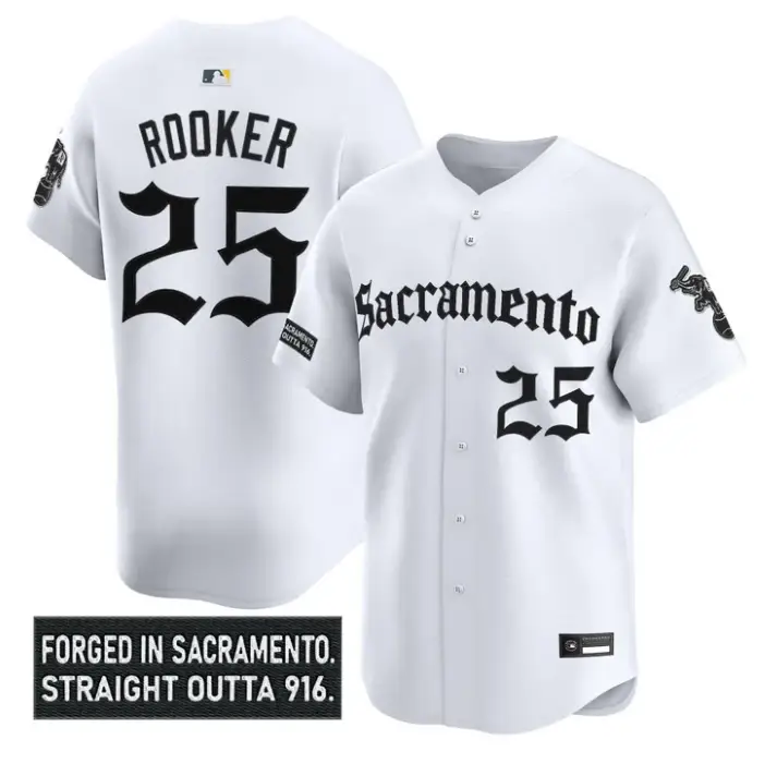 Brent Rooker Jersey #25 Athletics Sacramento Gothic Edition Stitched by My Store