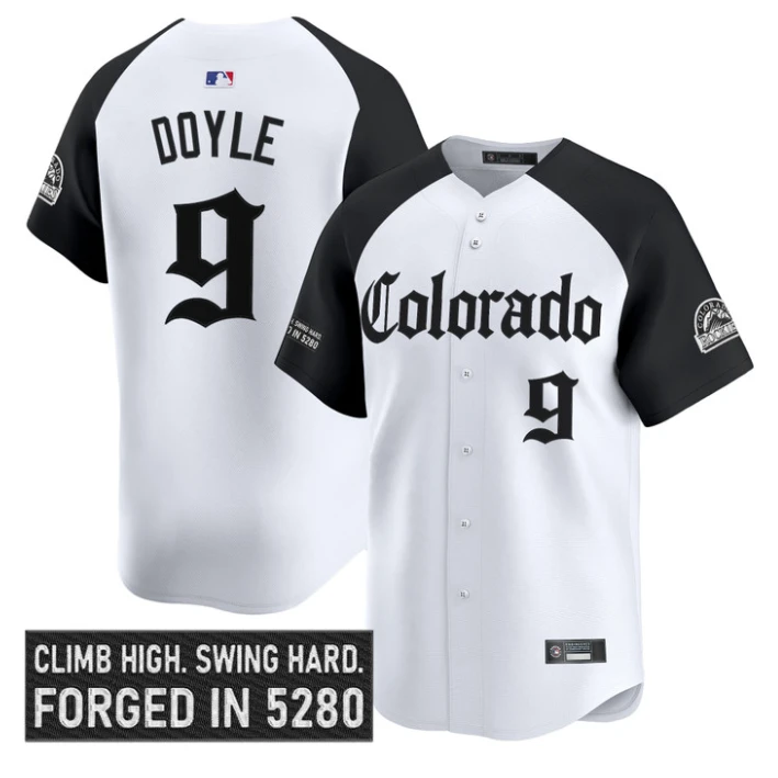 Brenton Doyle Jersey #9 Colorado Rockies Gothic Mile High Shadows Edition by My Store