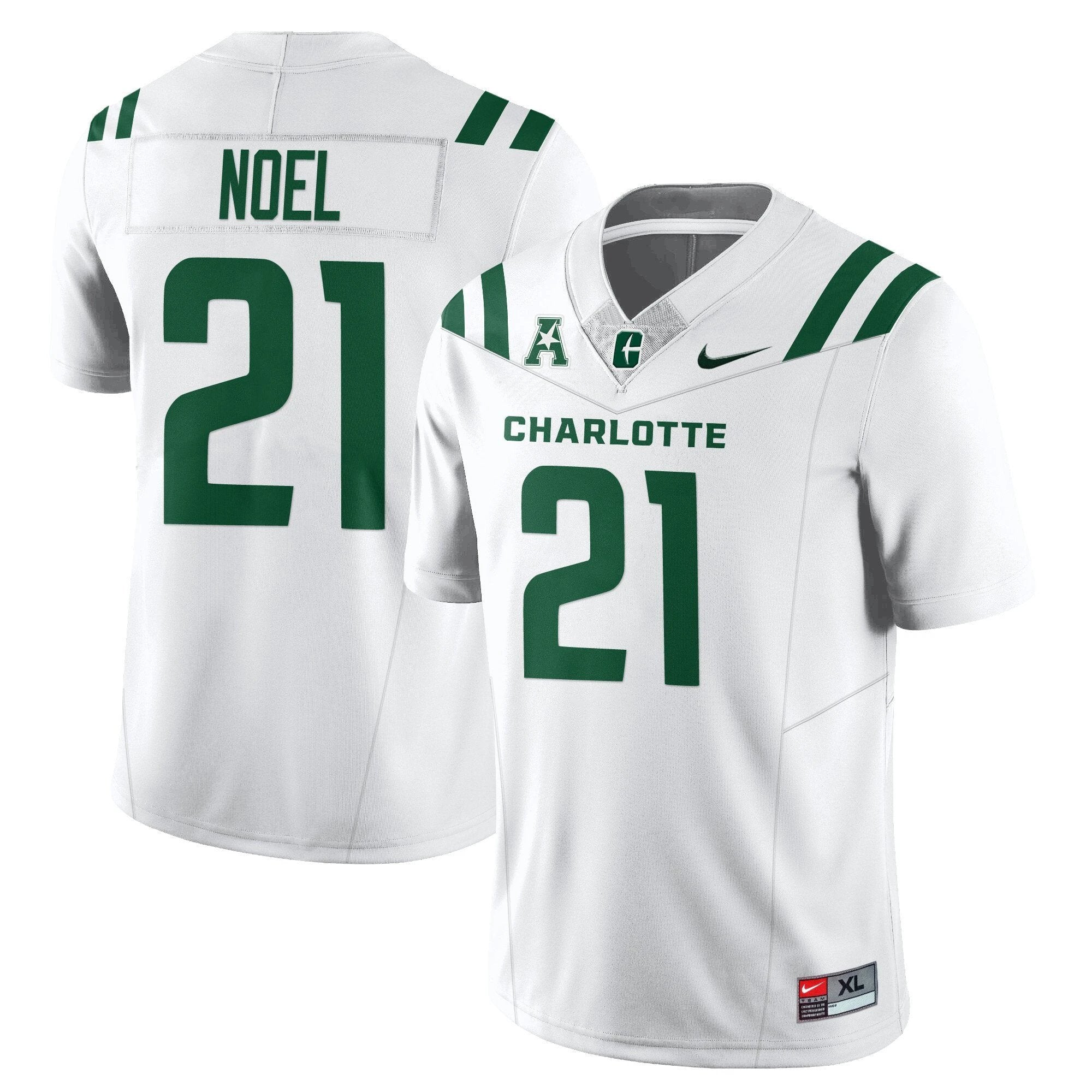 Breon Noel Jersey #21 Charlotte 49ers Football 2025 Limited Stitched WHite by NCAA Football Jersey
