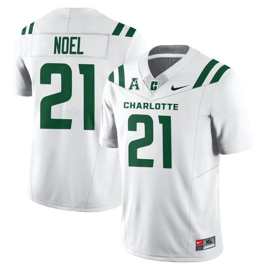 Breon Noel Jersey #21 Charlotte 49ers Football 2025 Limited Stitched WHite by My Store