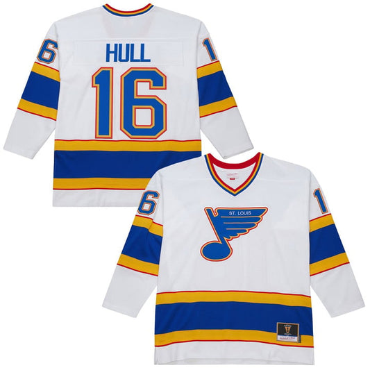 Brett Hull Jersey #16 St. Louis Blues Throwback 1990-91 Power Play Stitched by Hockey David
