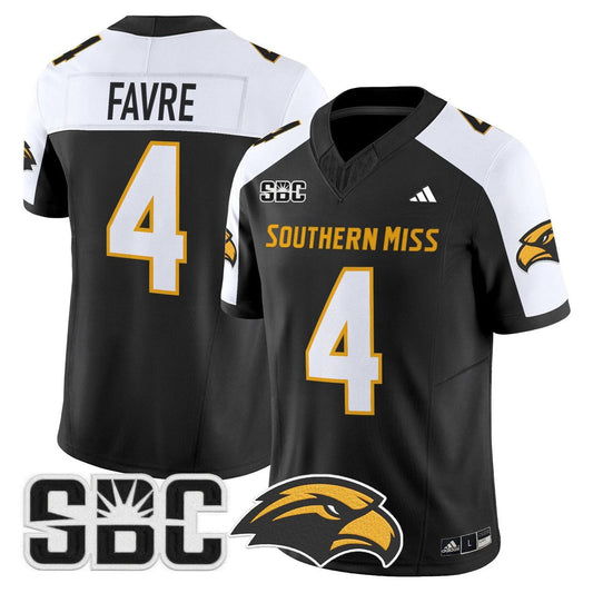 Brett Favre Jersey #4 Southern Miss Golden Eagles 2025 Vapor Limited Stitched by My Store NCAA Football Jerseys