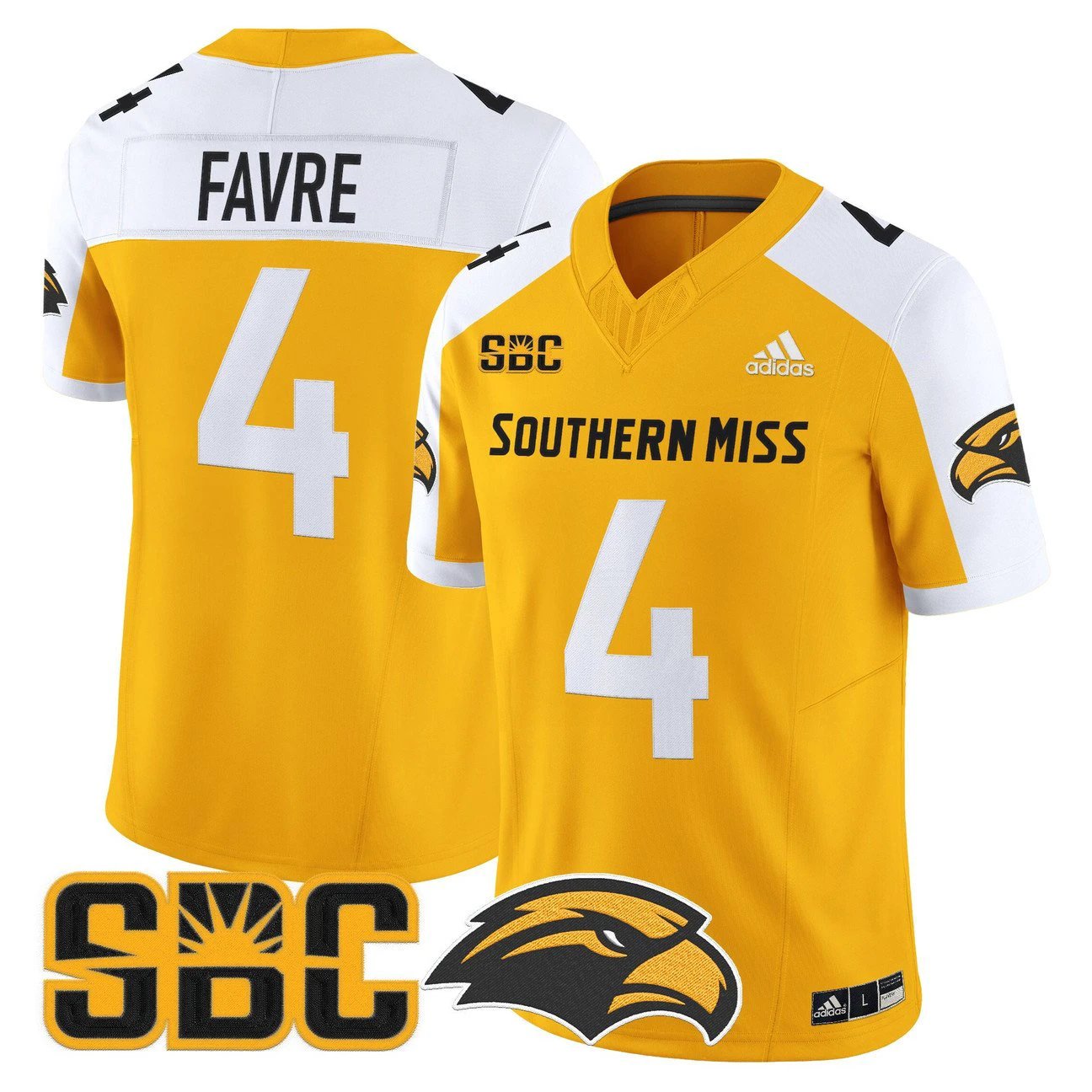 Brett Favre Jersey #4 Southern Miss Golden Eagles 2025 Vapor Limited Stitched by My Store NCAA Football Jerseys