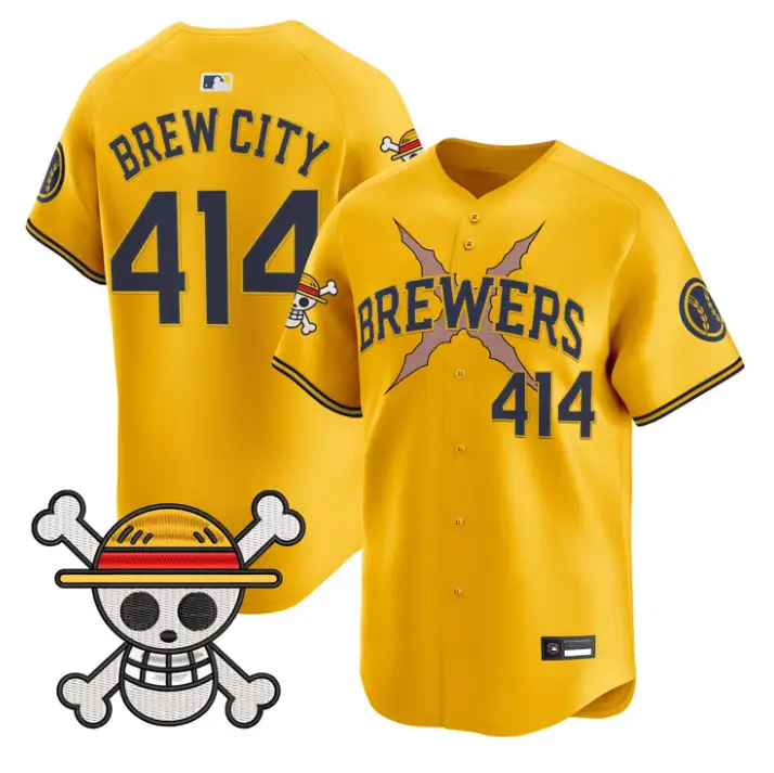 Brew City Jersey #414 Milwaukee Brewers One Piece Vapor Premier Stitched by My Store