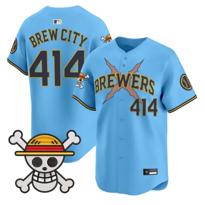 Brew City Jersey #414 Milwaukee Brewers One Piece Vapor Premier Stitched by My Store