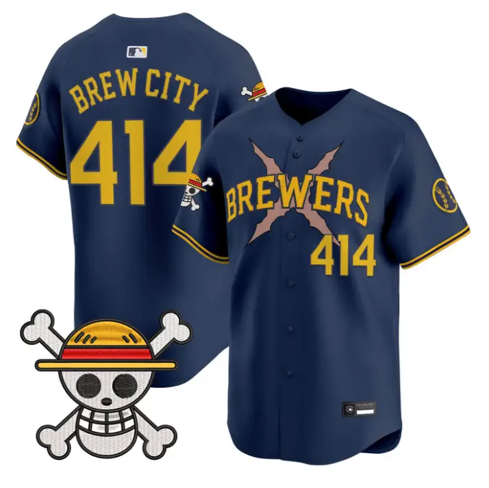 Brew City Jersey #414 Milwaukee Brewers One Piece Vapor Premier Stitched by My Store