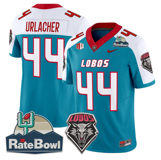 Brian Urlacher Jersey #44 New Mexico Lobos 2025 Rate Bowl Vapor Stitched Alternate by NCAA Football Jersey