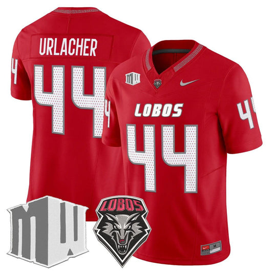 Brian Urlacher Jersey #44 New Mexico Lobos 2025 Vapor Limited Stitched Red by My Store NCAA Football Jerseys