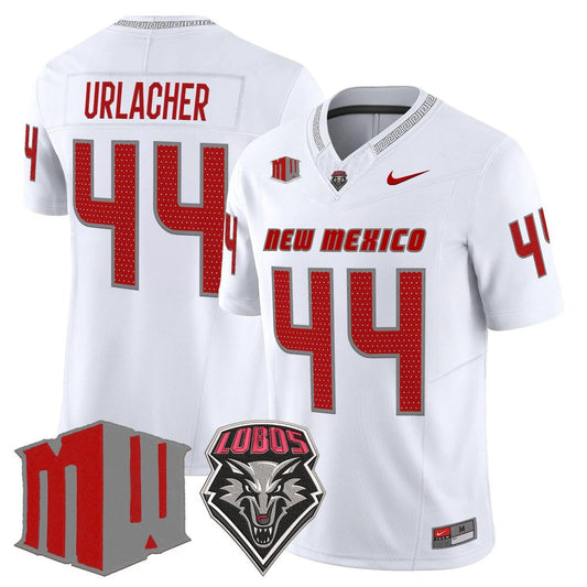 Brian Urlacher Jersey #44 New Mexico Lobos 2025 Vapor Limited Stitched White by My Store NCAA Football Jerseys