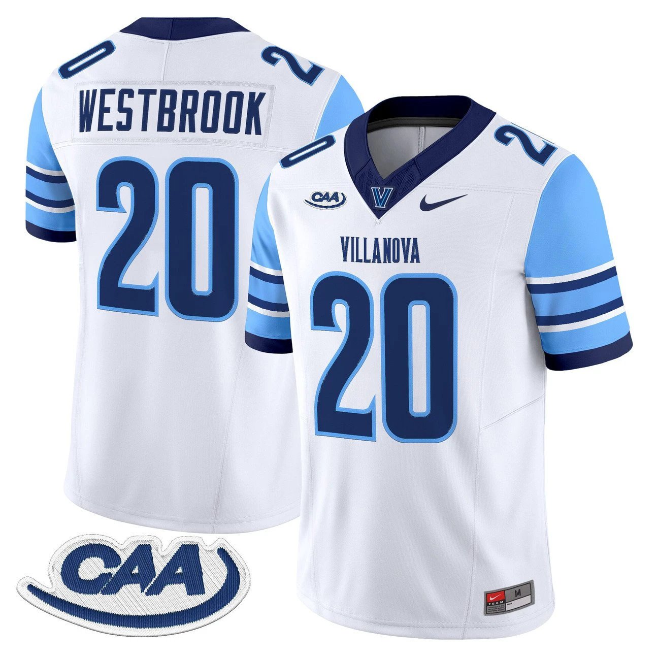 Brian Westbrook Jersey #20 Villanova Wildcats 2025 Vapor Limited Stitched by My Store NCAA Football Jerseys