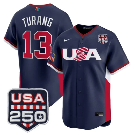 Brice Turang Jersey #13 Team USA World Baseball Classic 250 USA 2026 Stitched by My Store