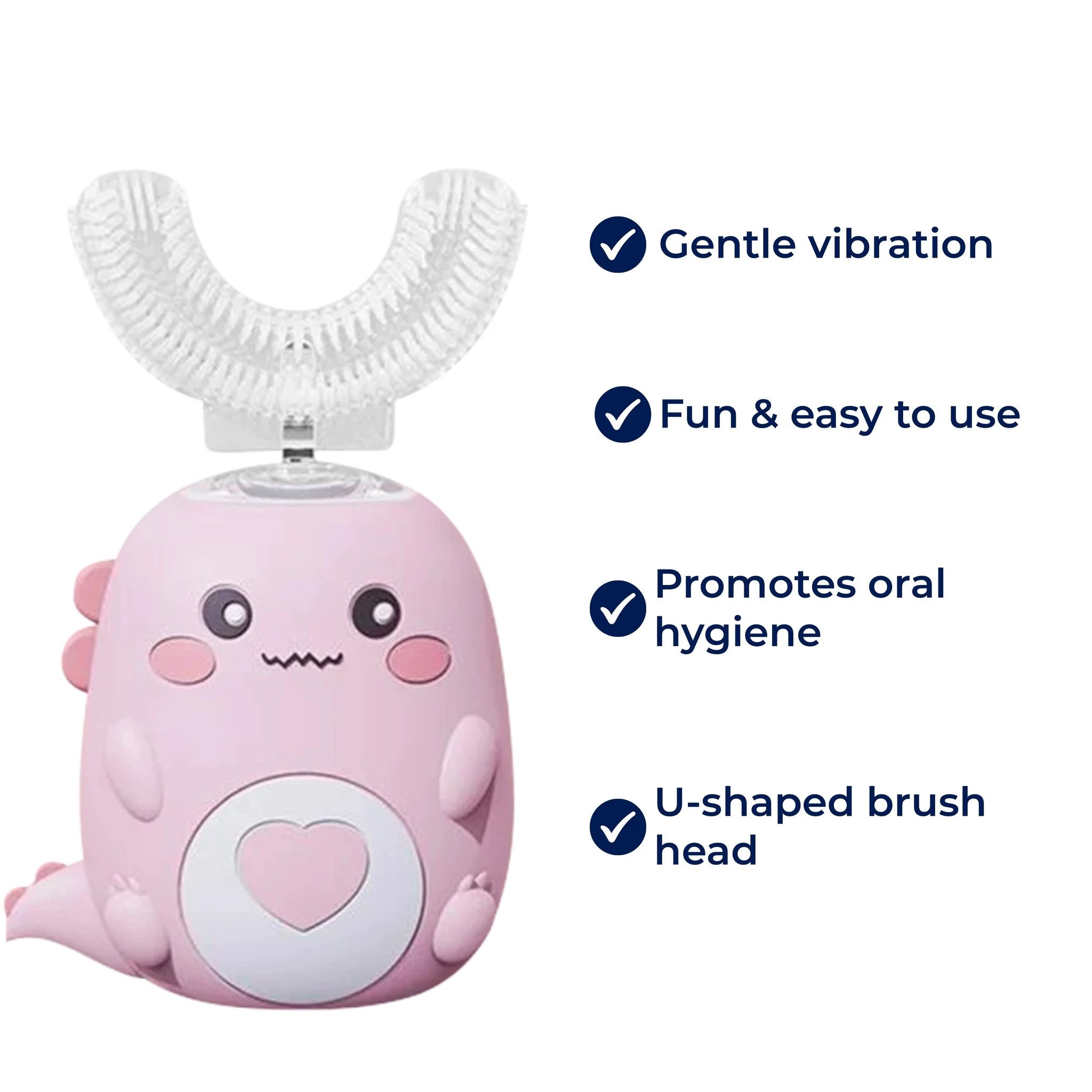 BrightBrush | Kids U-Shaped Electric Toothbrush – Gentle Vibration – Cleans All Surfaces – Fun, Easy & Effective for Daily Oral Hygiene Bowlift by Bowlift
