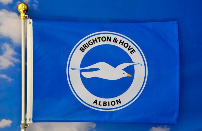 Brighton Football Club Flag Blue 3x5ft Banner polyester by flagsjustdoit