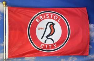 Bristol City Football Club Flag 3x5ft Banner polyester by flagsjustdoit