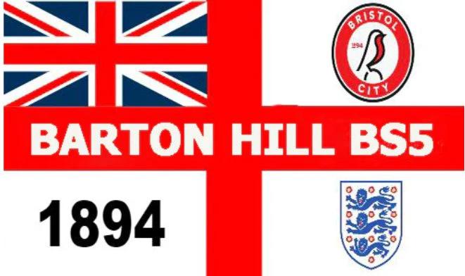 Bristol City Football Club Flag 3x5ft Banner polyester Red White Army England by flagsjustdoit