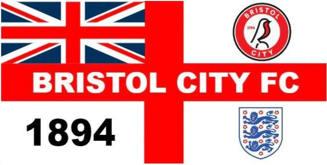 Bristol City Football Club Flag 3x5ft Banner polyester Red White England by flagsjustdoit