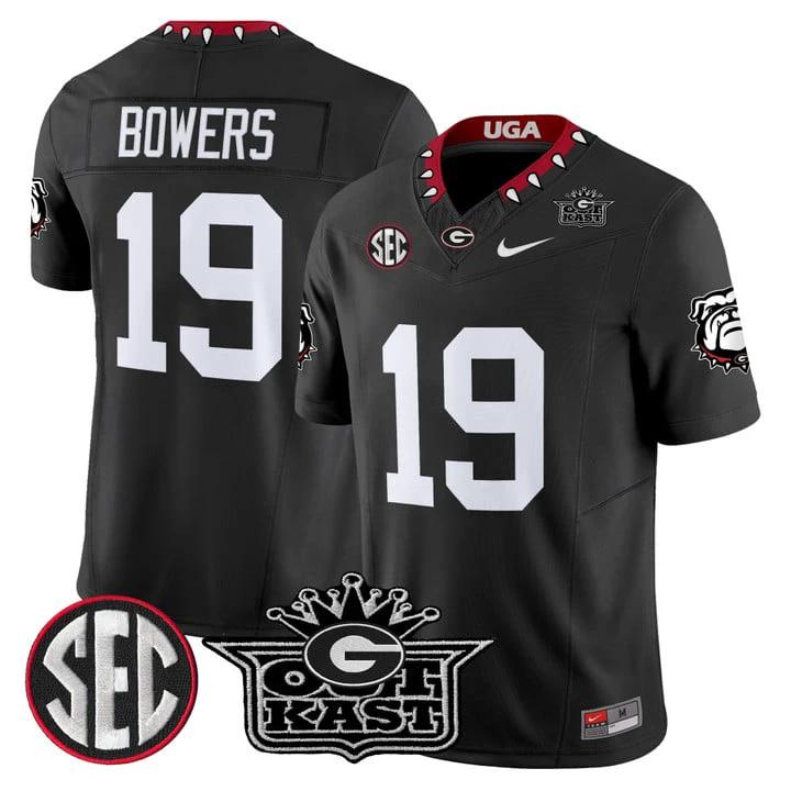 Brock Bowers Jersey #19 Outkast x Georgia Bulldogs Limited Stitched by My Store NCAA Football Jerseys