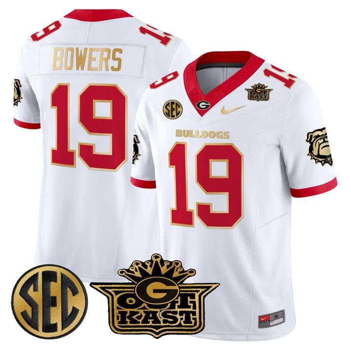 Brock Bowers Jersey #19 Outkast x Georgia Bulldogs Limited Stitched by My Store NCAA Football Jerseys