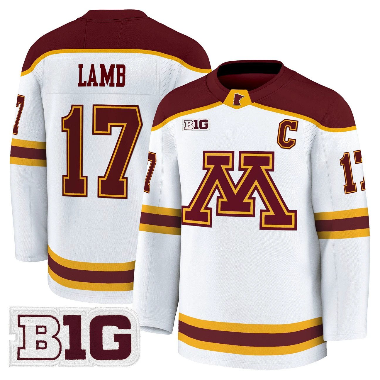 Brody Lamb Jersey #17 Minnesota Golden Gophers 2025-26 Premium Stitched by Hockey David