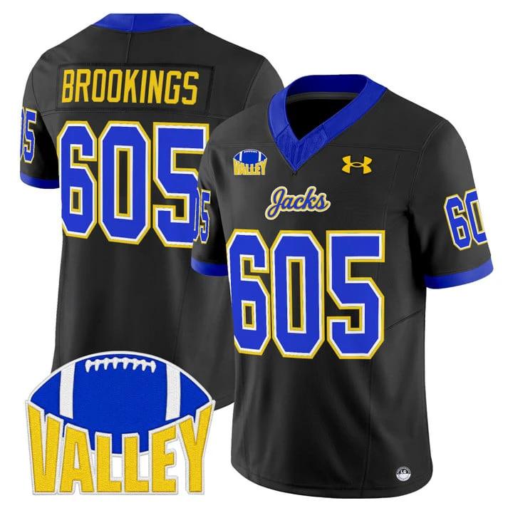 Brookings Jersey #605 South Dakota State Jackrabbits 2025 Stitched by My Store NCAA Football Jerseys