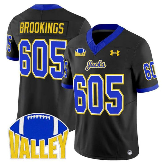 Brookings Jersey #605 South Dakota State Jackrabbits 2025 Stitched by My Store NCAA Football Jerseys