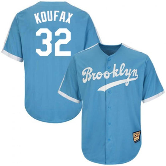 Brooklyn Dodgers Sandy Koufax Blue Throwback Jersey by My Store