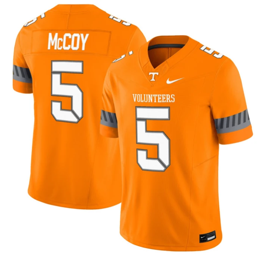 Bru McCoy Jersey #5 Tennessee Vols 2025 Smokey Grey Series Stitched Orange by NCAA Football Jersey
