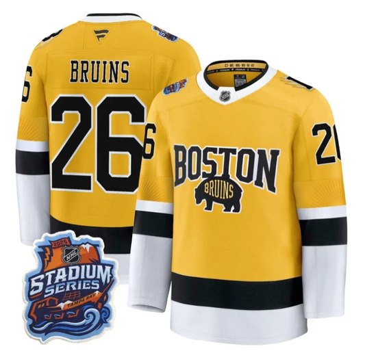 Bruins Jersey #26 Boston Bruins 2026 Stadium Series Premium All Stitched by Hockey David