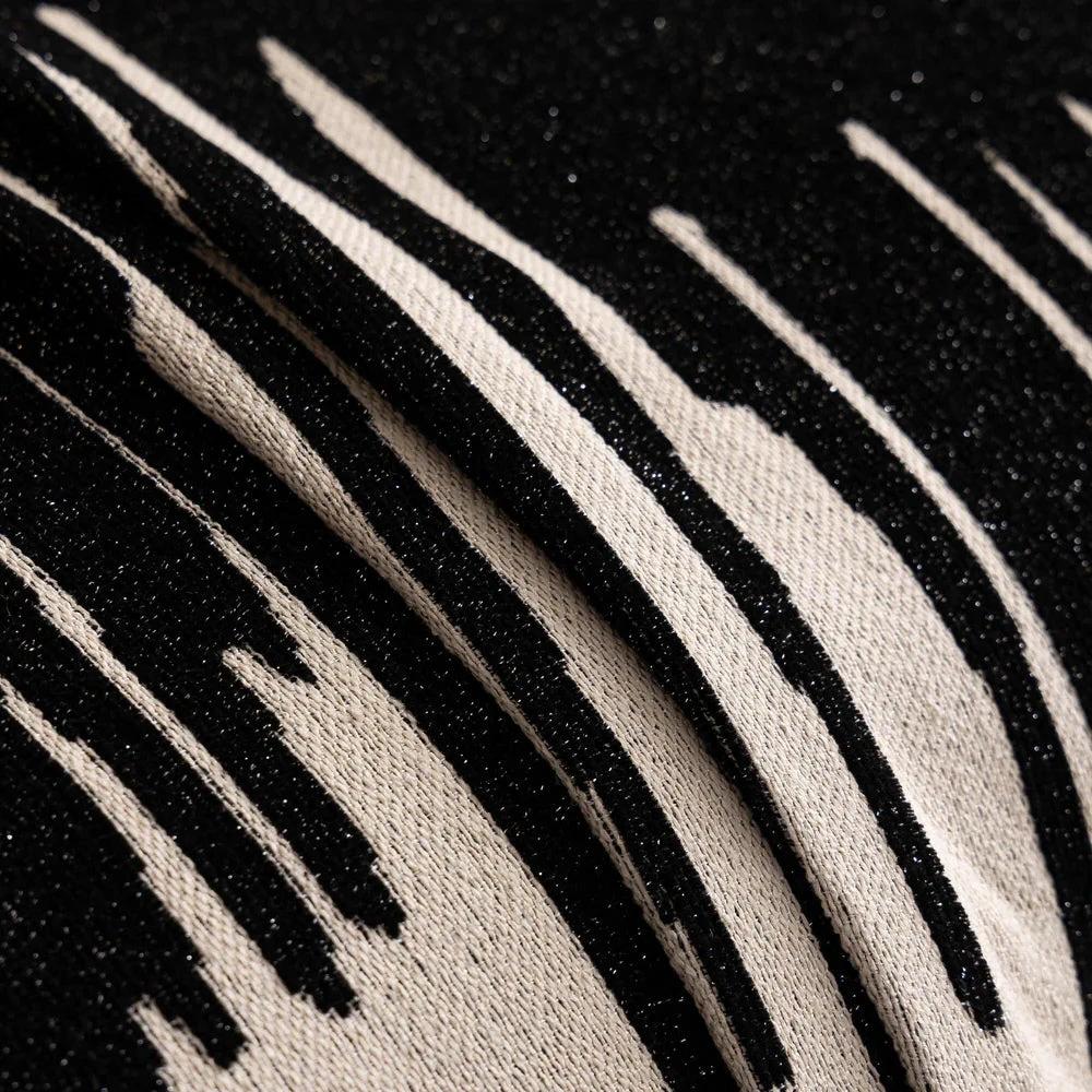 Brushstroke Vertical Pattern Chenille Sofa Cover by Casa & Beyond
