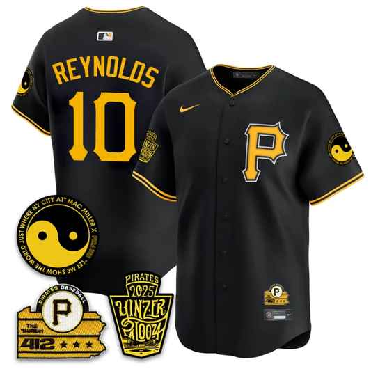 Bryan Reynolds Jersey #10 Pittsburgh Pirates Yinzerpalooza 2025 Black by My Store