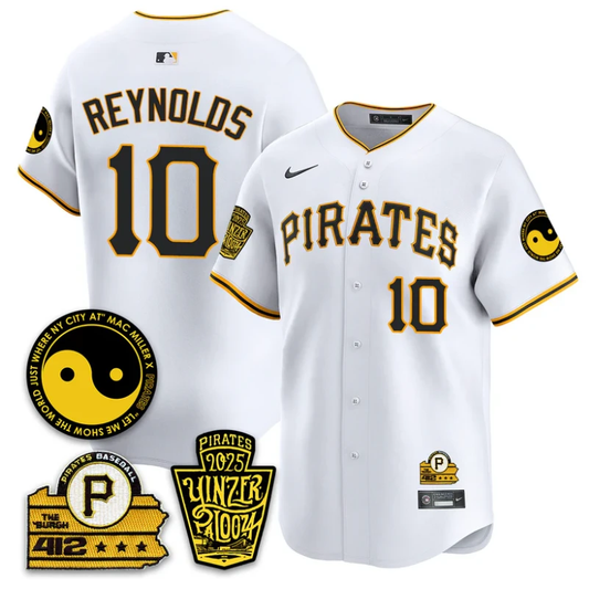 Bryan Reynolds Jersey #10 Pittsburgh Pirates Yinzerpalooza 2025 White by My Store
