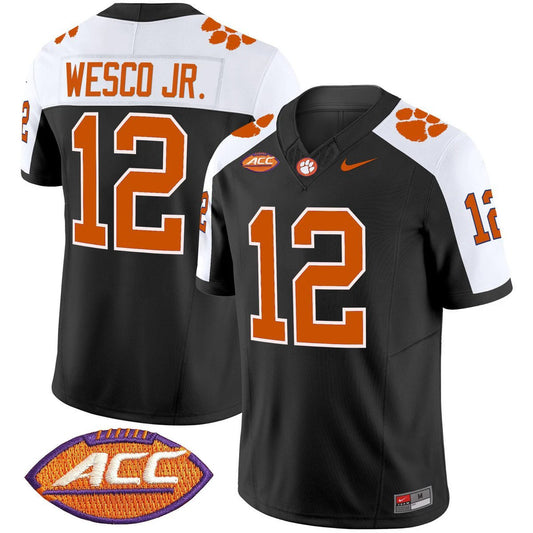 Bryant Wesco Jr Jersey #12 Clemson Tigers 2025 Vapor Limited Stitched Black Alter by My Store NCAA Football Jerseys