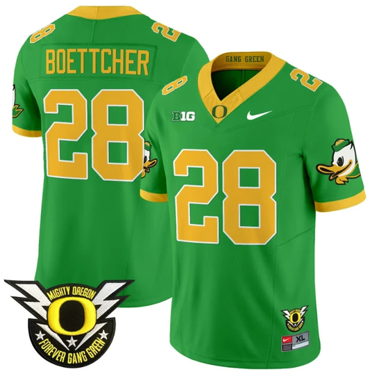 Bryce Boettcher Jersey #28 Oregon Duck Forever Gang Green Football Green by My Store