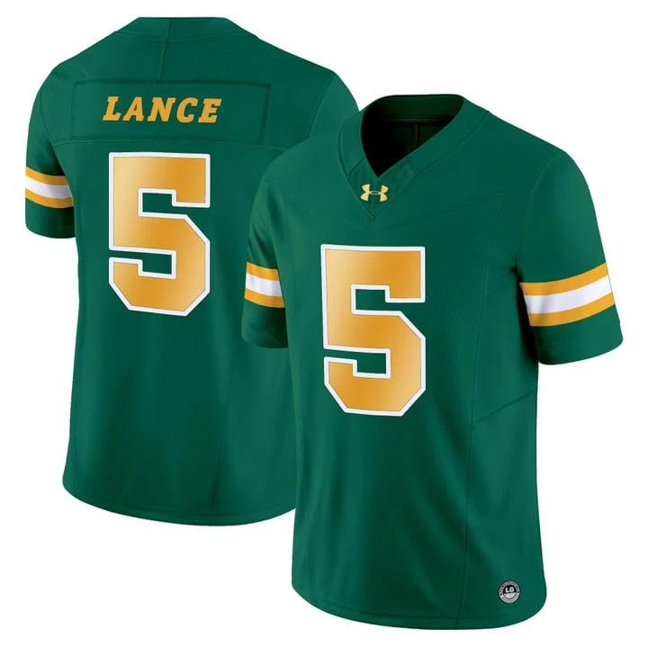Bryce Lance Jersey #5 North Dakota State Bison Vapor Limited Stitched Green by My Store NCAA Football Jerseys